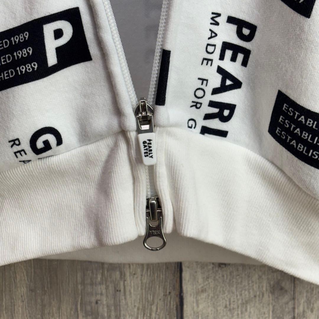 パーリーゲイツ　PEARLY GATES パーカー　ジップアップ　ロゴプリント