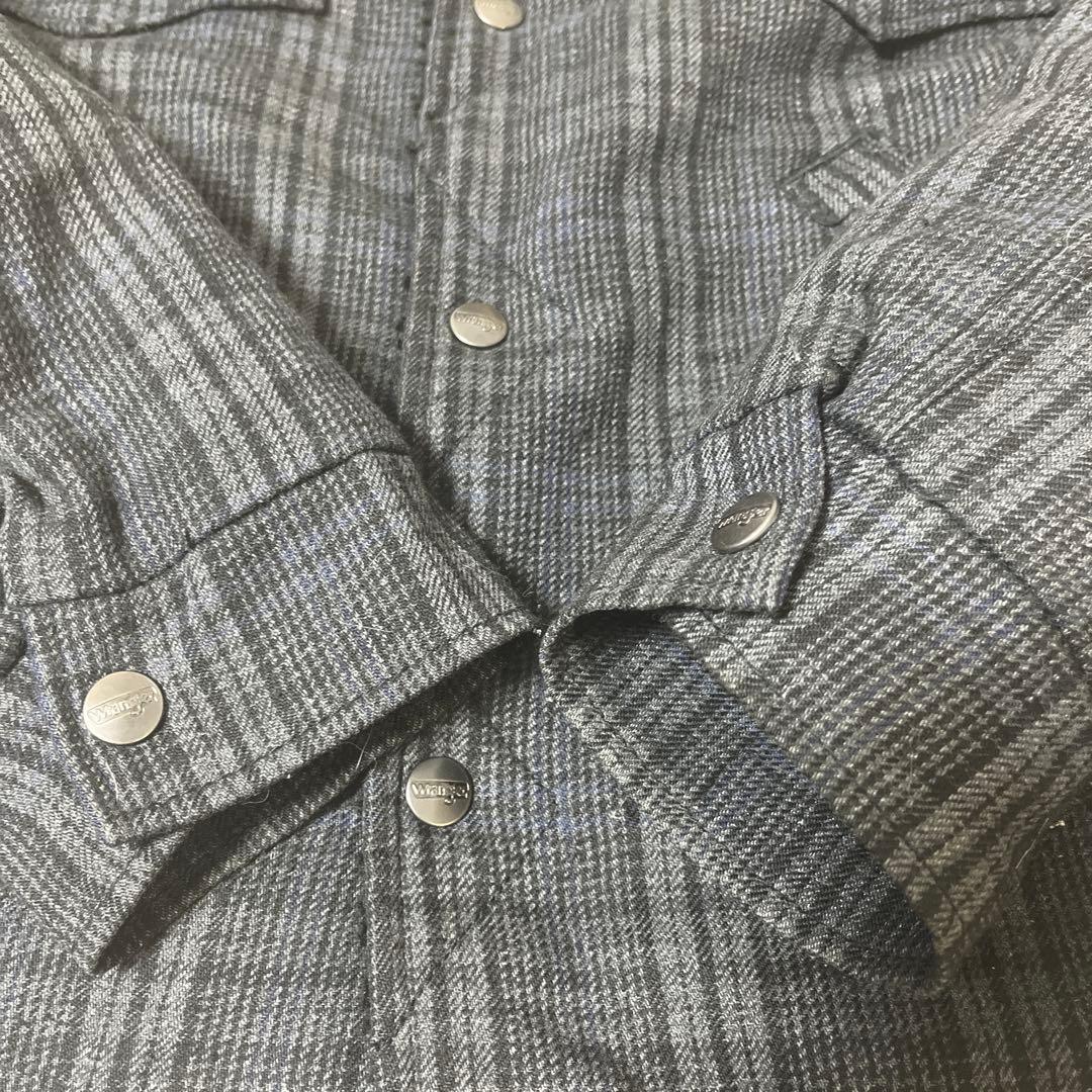 【サイズL 好配色】Wrangler チェック ランチボア コート ジャケット