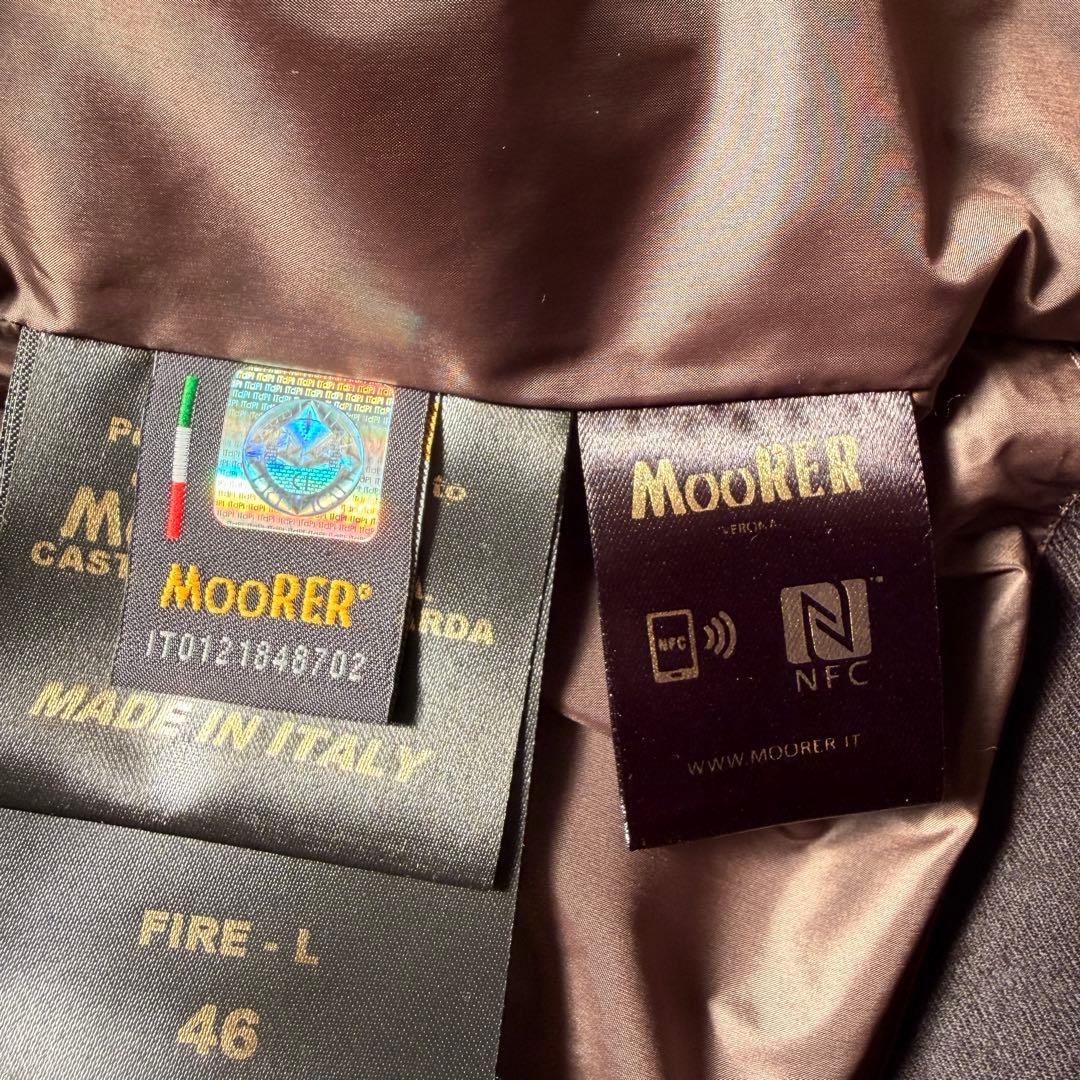 超美品　MOORER ムーレー FIRE ファイヤー　ダウンベスト 46