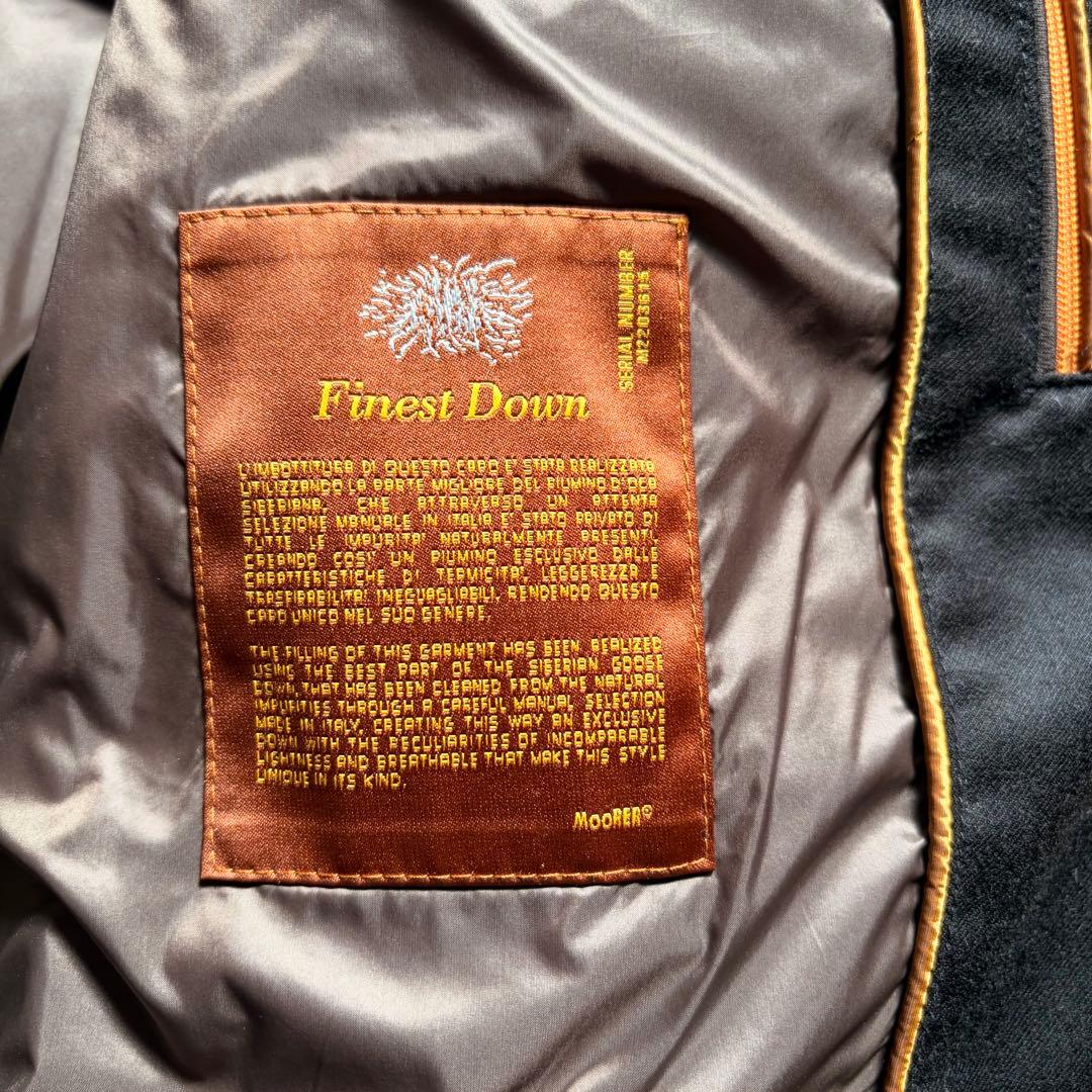 超美品　MOORER ムーレー FIRE ファイヤー　ダウンベスト 46