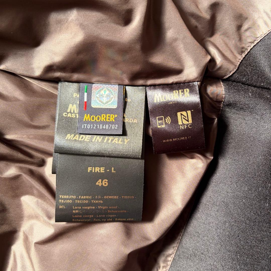 超美品　MOORER ムーレー FIRE ファイヤー　ダウンベスト 46