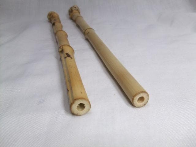 和竿　竹竿素材　根付き淡竹　タナゴ竿用