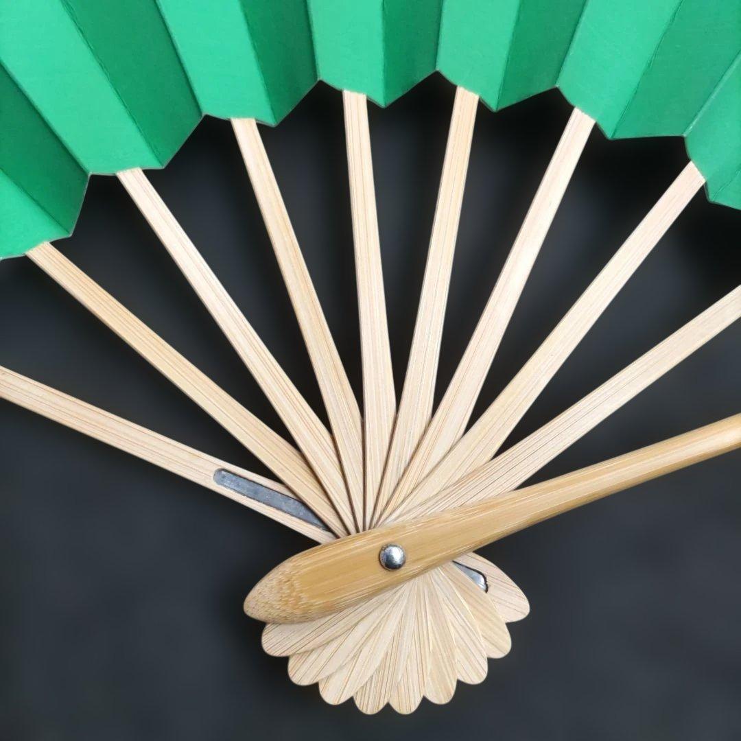 舞扇 (63) 新品未使用 表裏色違い2本セット 美品 扇子 舞台 工芸品