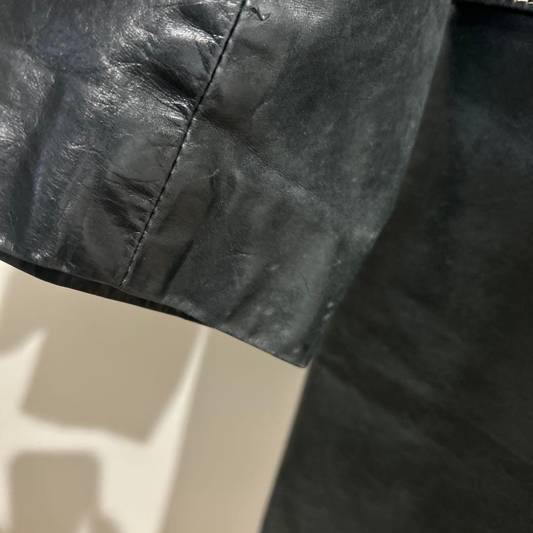 DKNY ブラックレザージャケット　USA製