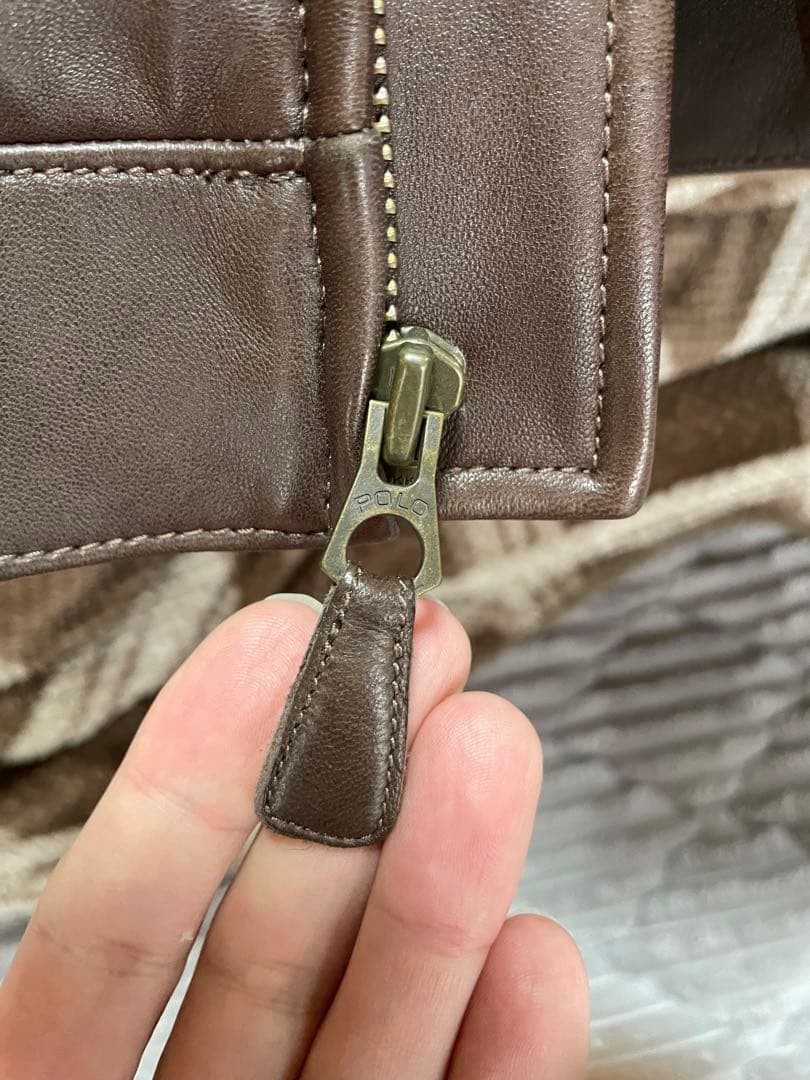 Polo by Ralph Lauren ブラウンレザージャケット