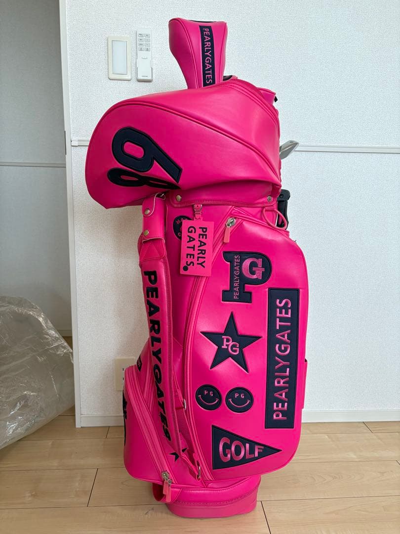 PEARLY GATES ピンク キャディバッグ PG ヘッドカバーセット