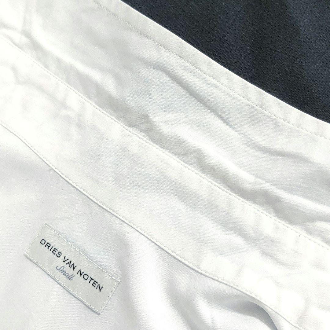 美品✨ドリスヴァンノッテン　シャーリングスリーブシャツワンピース　マキシ丈　白