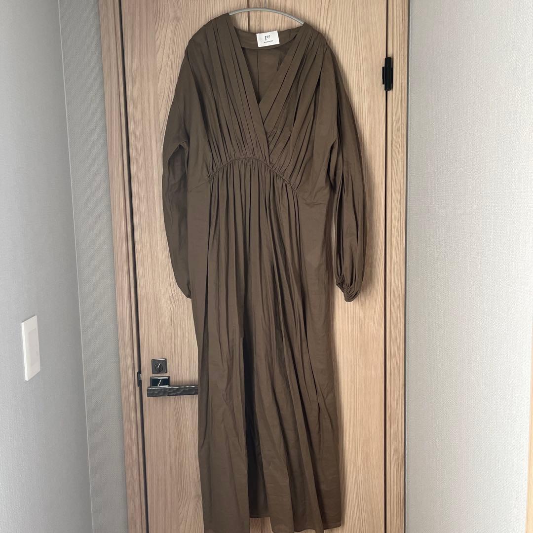 lemoe新品未使用プルミエアロンディスモンカシュクールワンピース38