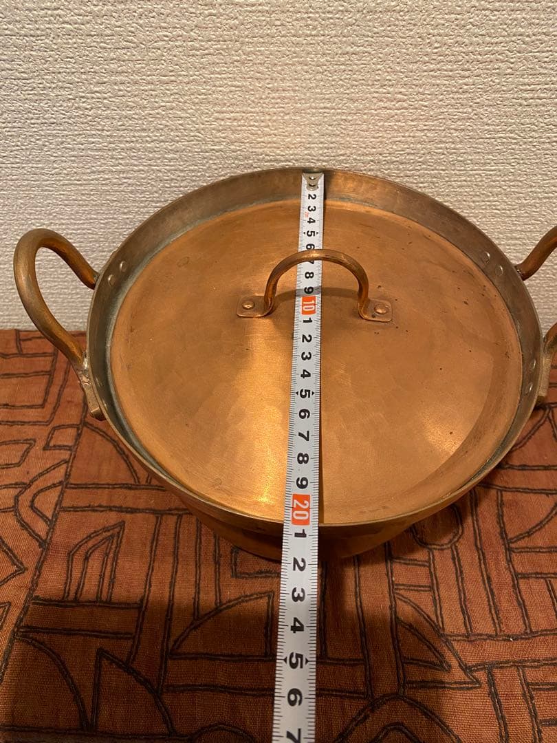 北村一男　鎚起銅器　段付鍋 手仕事　銅鍋　民藝 定価44000円