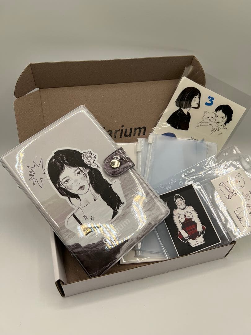 【韓国限定】diarium　A6　バインダー　シーズン2　白黒　セット