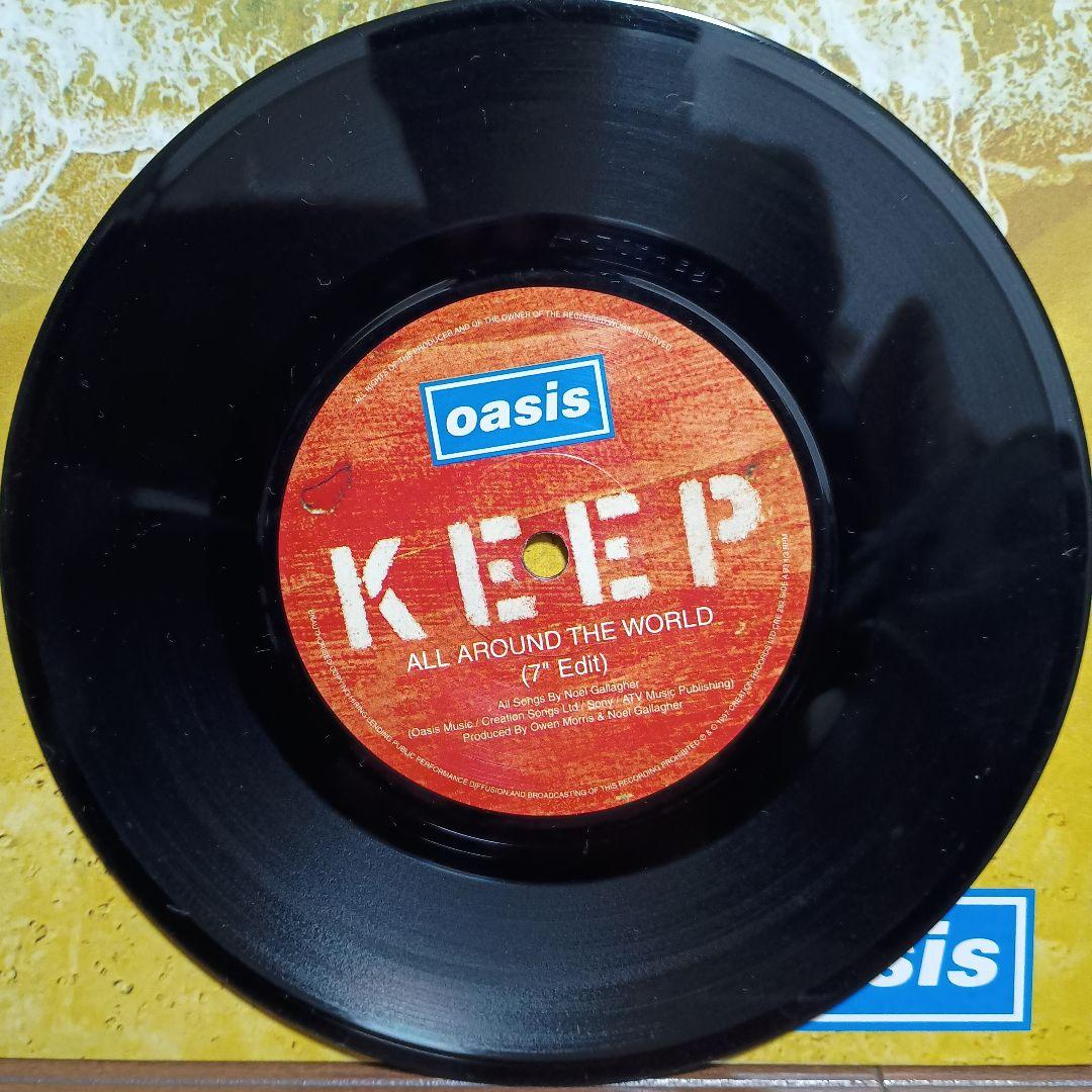 oasis ALL AROUND THE WORLD 7\"epレコード