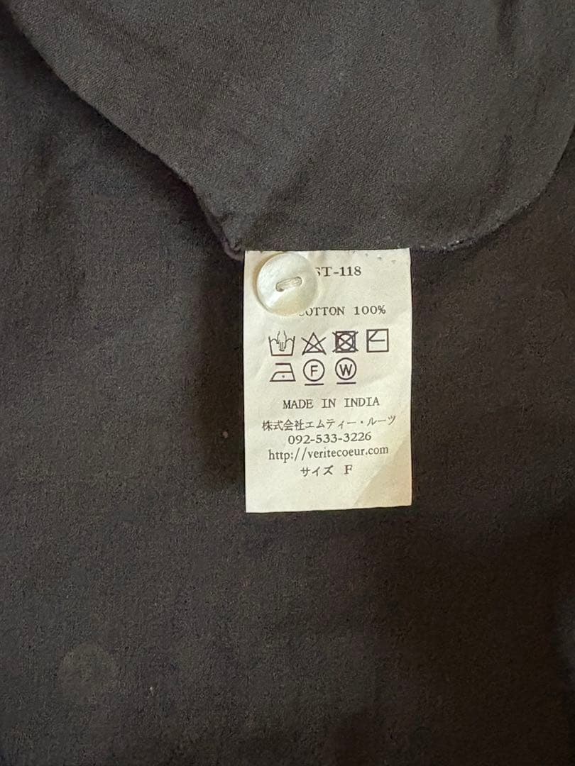 Veritecoeur ヴェリテクールチュニック　ブラック　シャツワンピ