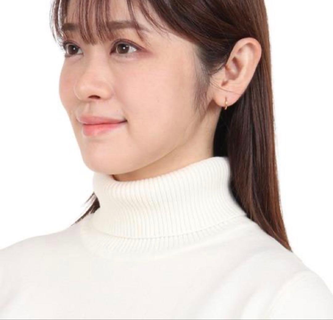 L ☆新品タグ付☆ ロサーセン　ニット タートルネック セーター ライン&ロゴ