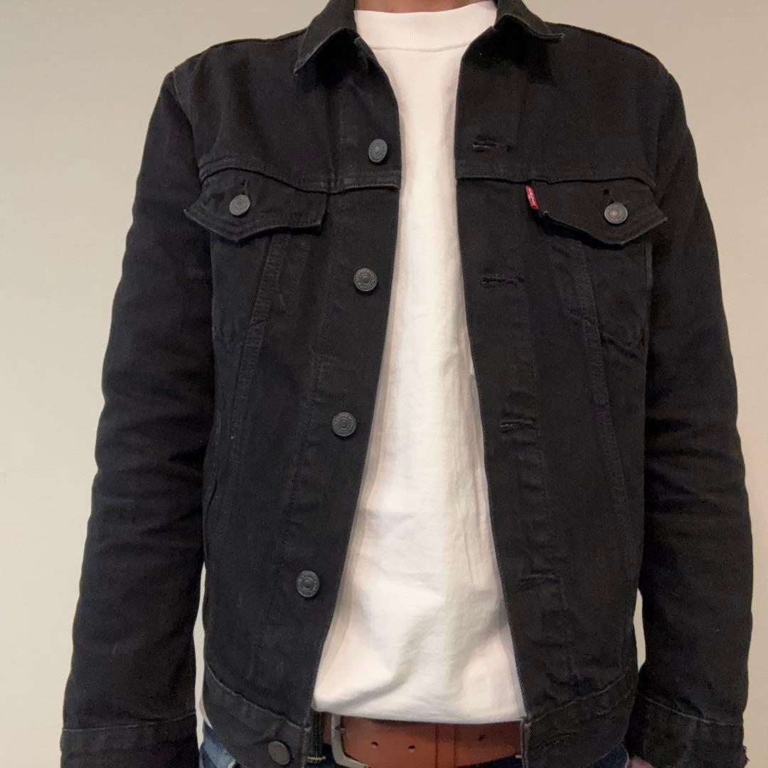 リーバイス　levi's デニムジャケット　ブラック　サイズS