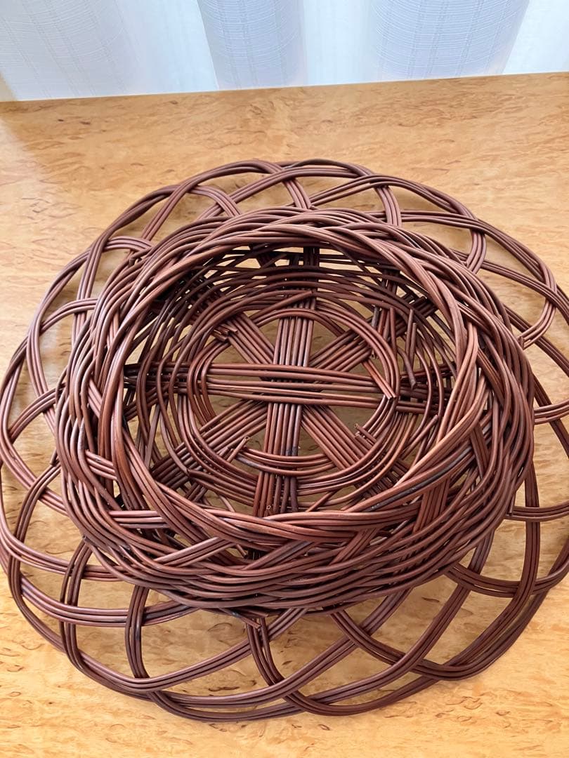 今帰仁村 わらびかご わらび皿 沖縄民具 民藝 工藝 ハンドメイド 天然素材