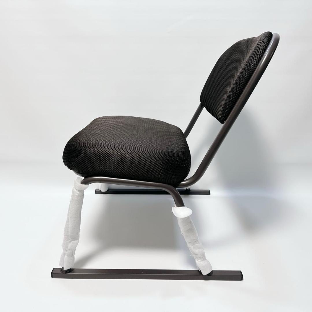 山善 スタッキングチェア YSSC-53 2脚セット 未使用 ブラウン 高座椅子