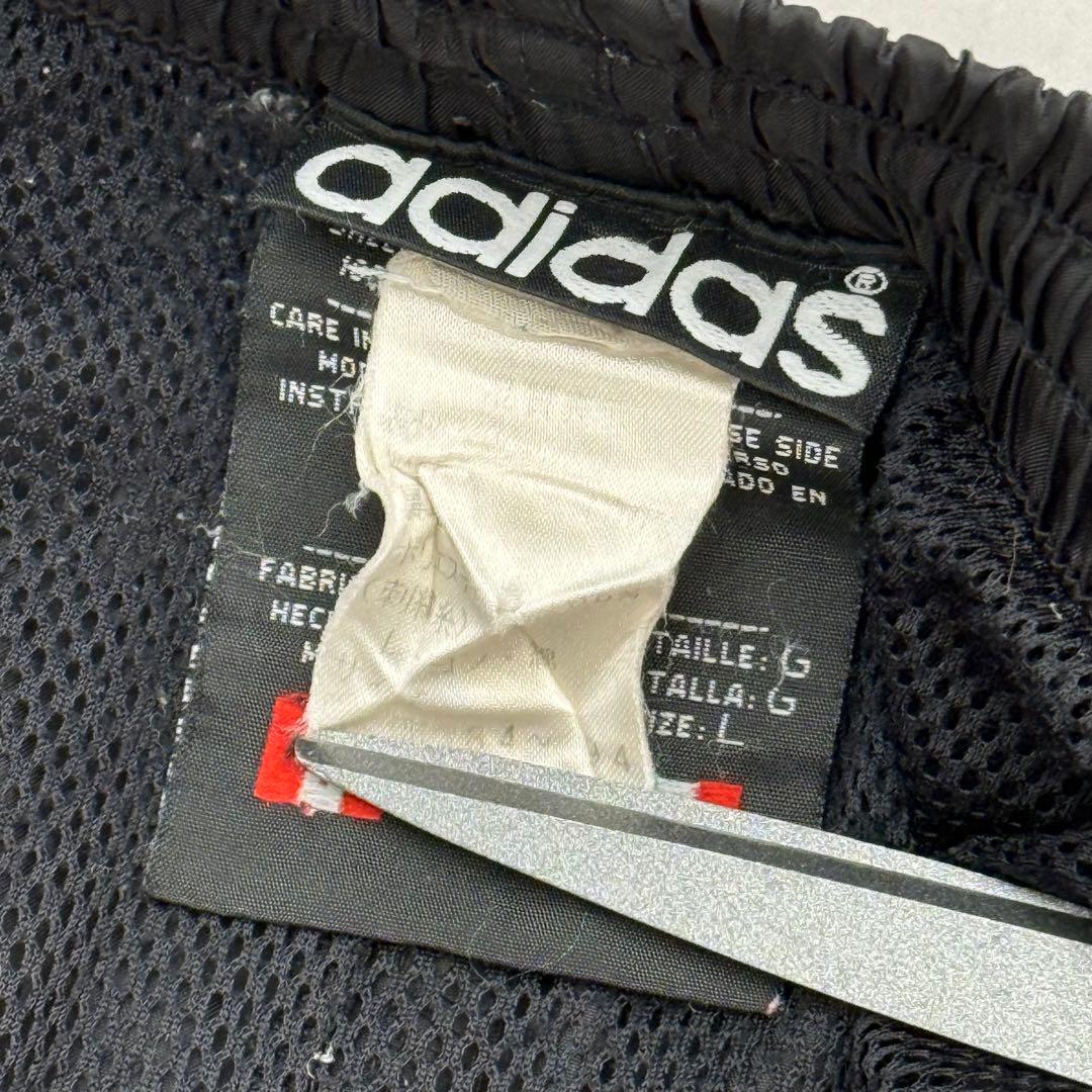 80sヴィンテージ old adidasアディダス トラックパンツ ブラック L