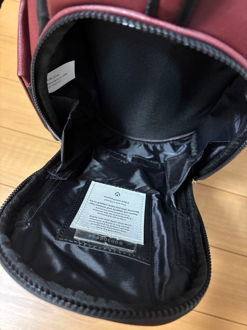 VESSEL キャディバッグ VLS Lux マローン(エビ茶)色　超美品