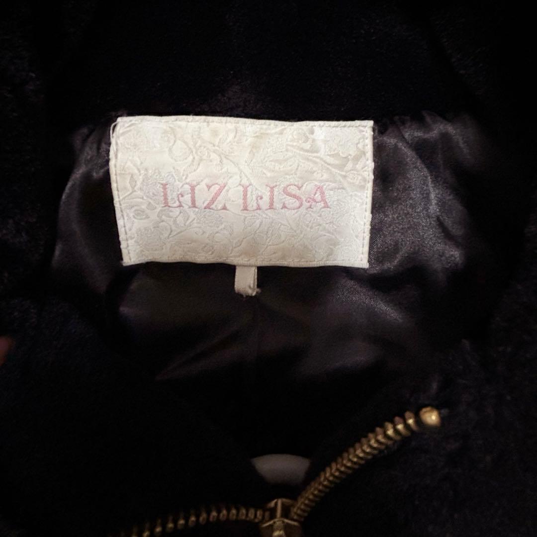 LIZLISA リボンうさみみファーブルゾン ブラック
