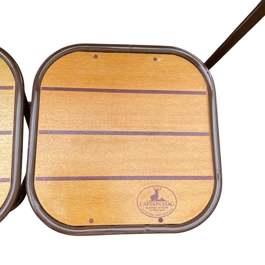 CAPTAIN STAG キャプテンスタッグ 折りたたみウッドテーブル＆チェア