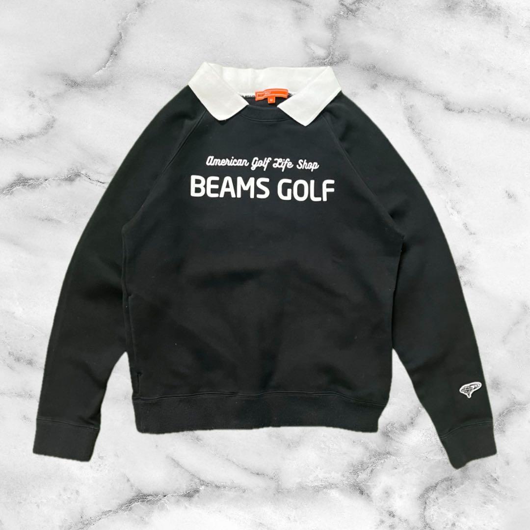 ★未使用級★BEAMSGOLF 衿付き スウェットカットソー