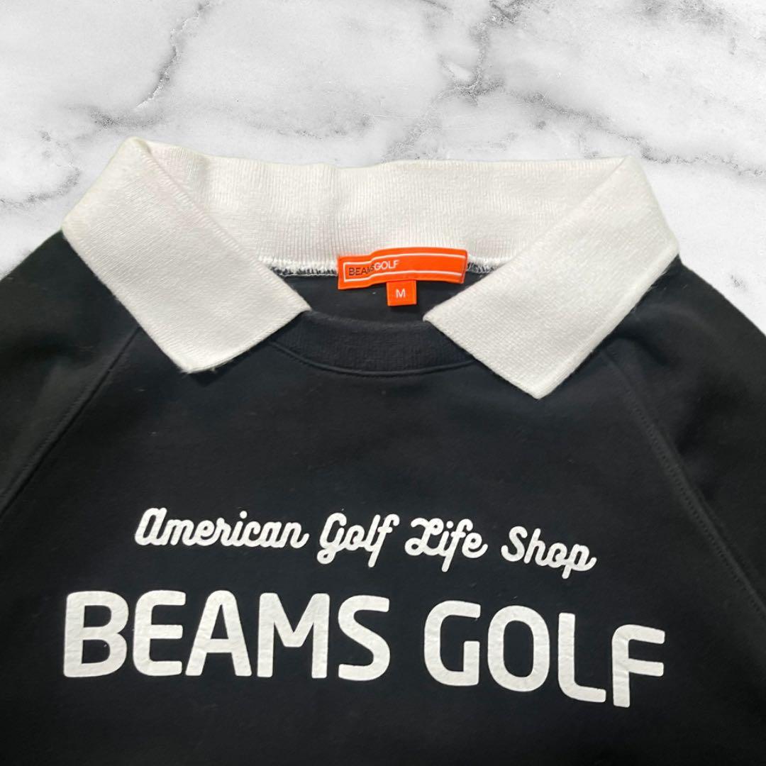 ★未使用級★BEAMSGOLF 衿付き スウェットカットソー