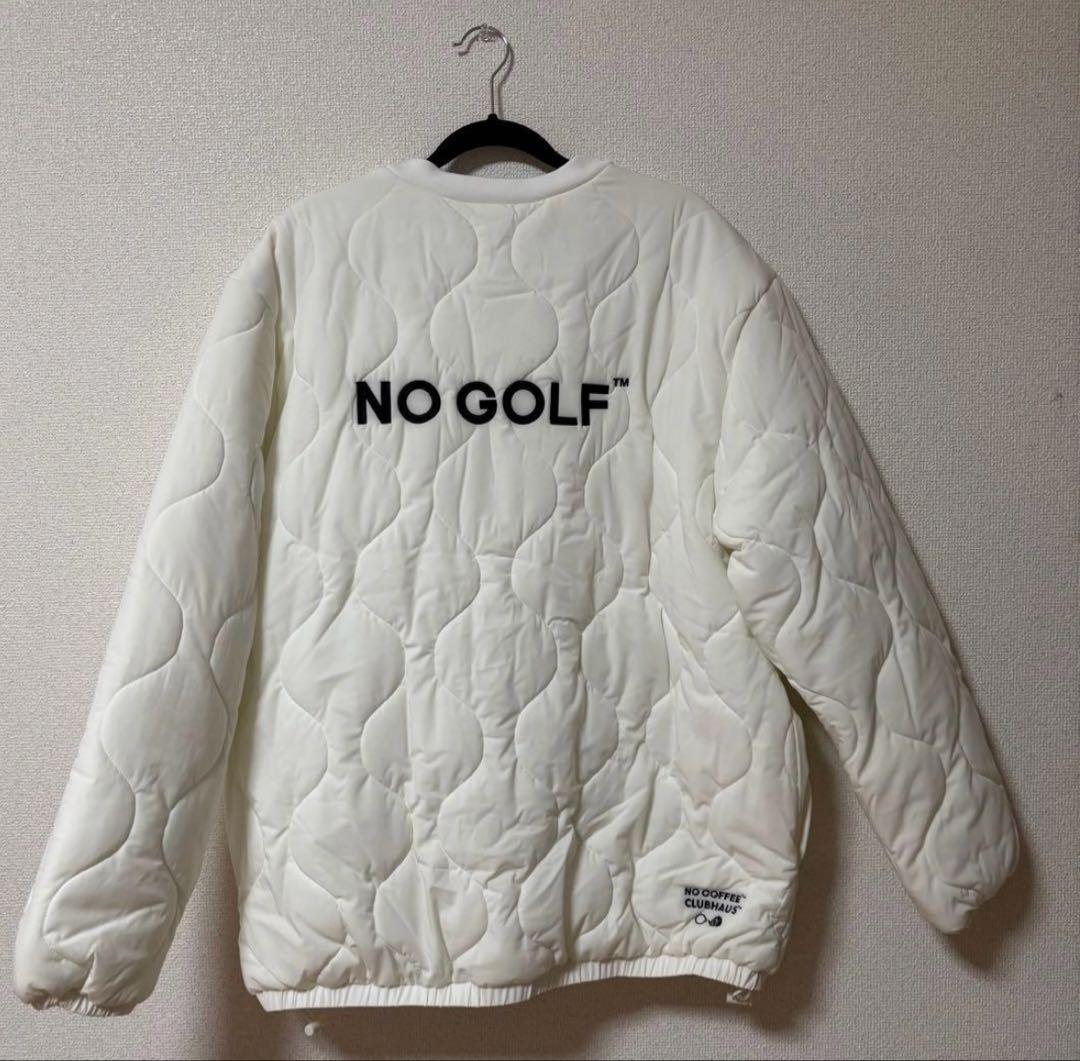 NO COFFEE NO GOLF クラブハウス　キルティングジャケット XL