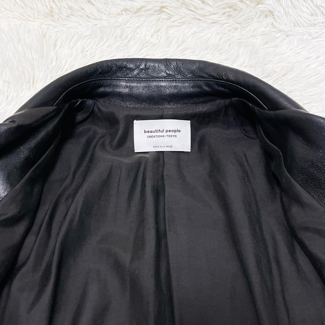 beautiful people ダブル ライダースジャケット レザージャケット