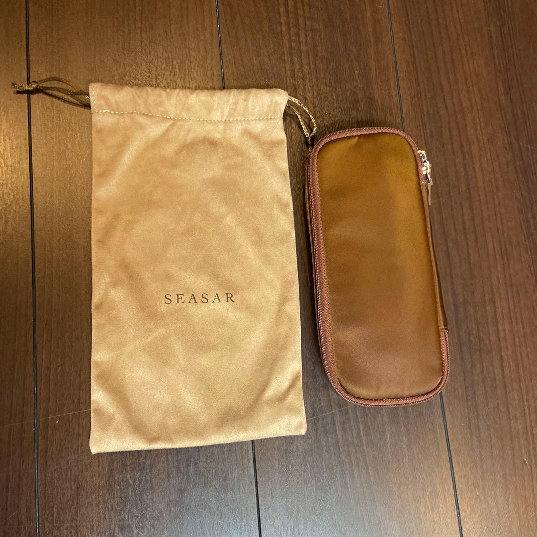 しーさー　オクトフォールドペンケース　カルロスナイロン　ブラウン　袋付き