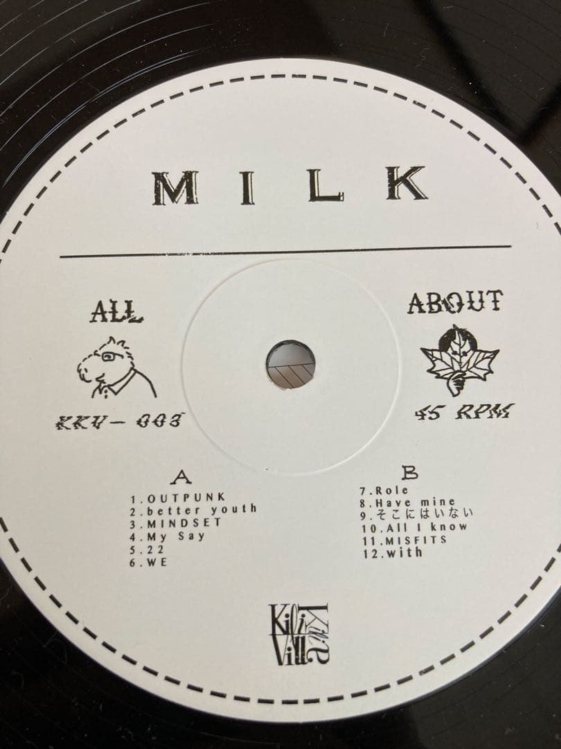 milk バンド all about milk レコード