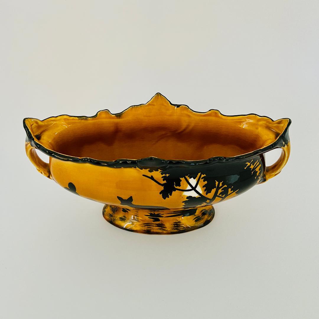 Orchies　フランス陶器　アールヌーボー　フラワーベース　陶器鉢　花瓶