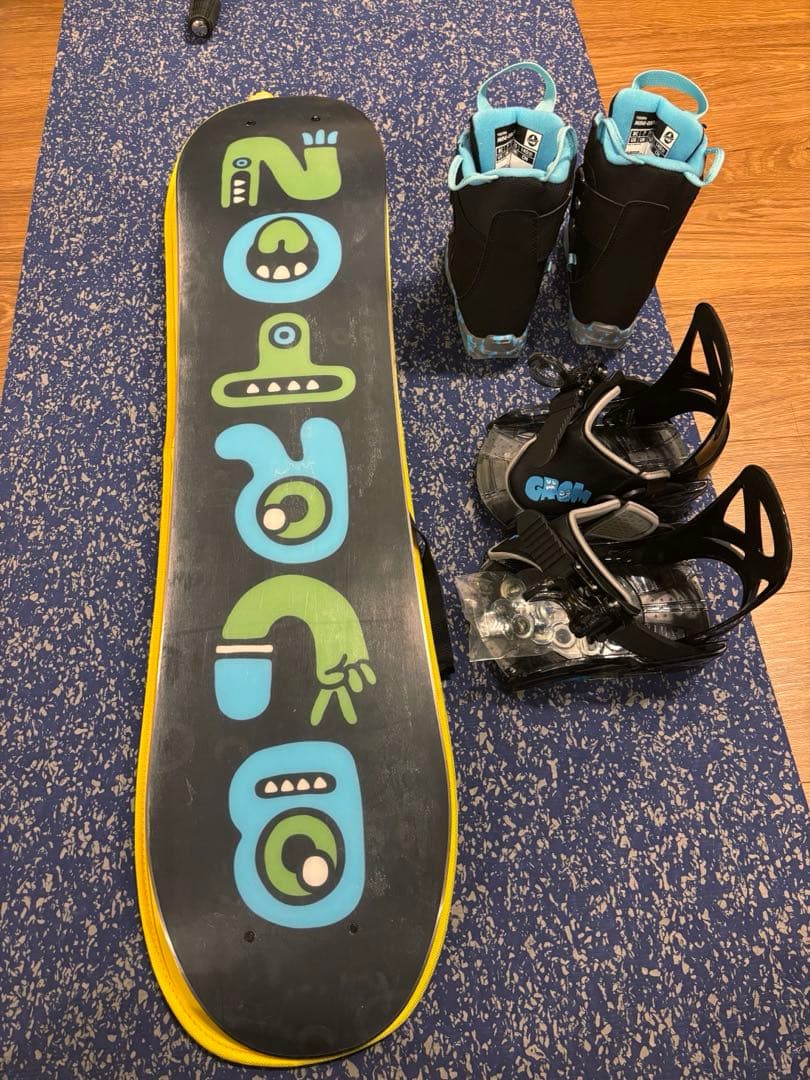 スノーボード　バートン90　キッズ　5点セット　リール付
