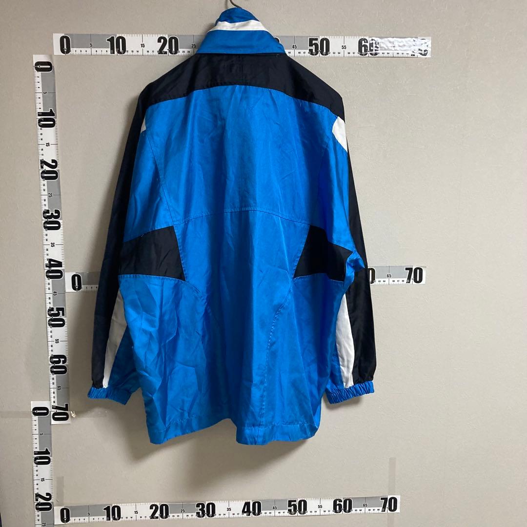 90s YAMAHA ヤマハ ジュビロ磐JUBILO ナイロンジャケット 青黒白
