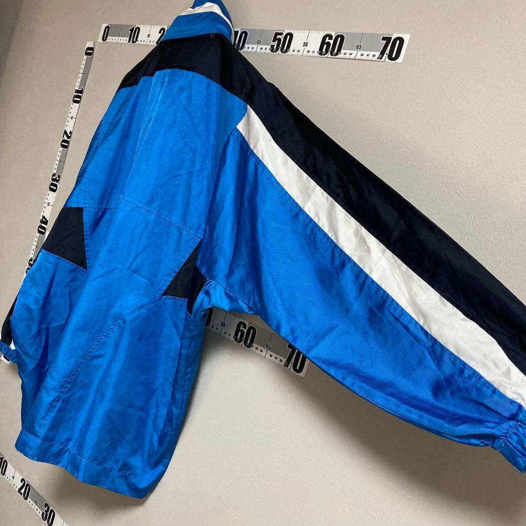 90s YAMAHA ヤマハ ジュビロ磐JUBILO ナイロンジャケット 青黒白
