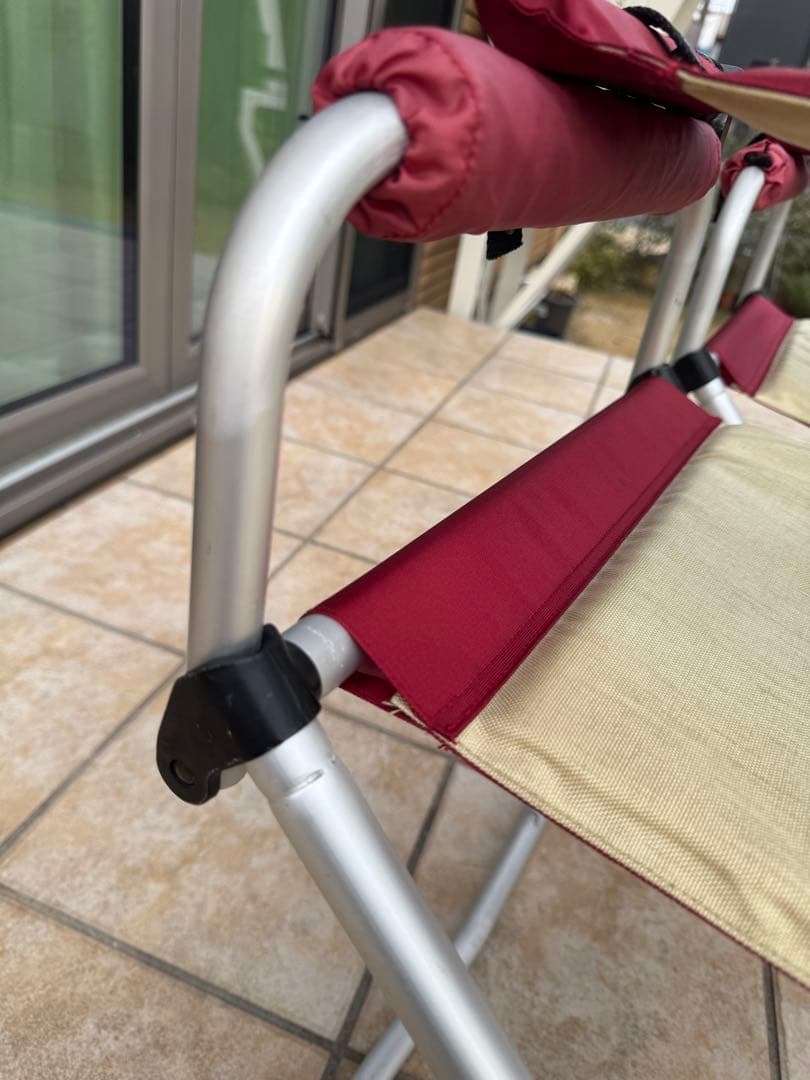  peak パッドインチェア WIDE レッド　２脚セット