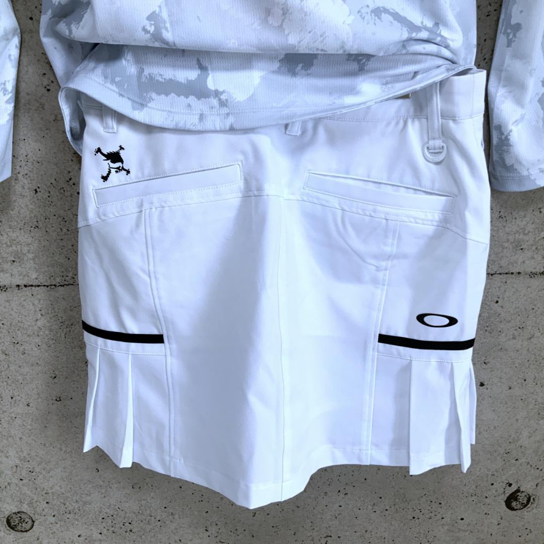 新品オークリーゴルフ【L】春夏セットアップ モック長袖＆スカート
