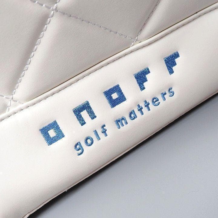 新品 オノフ ゴルフ ボストンバッグ シューズ収納ポケット付き 白/青