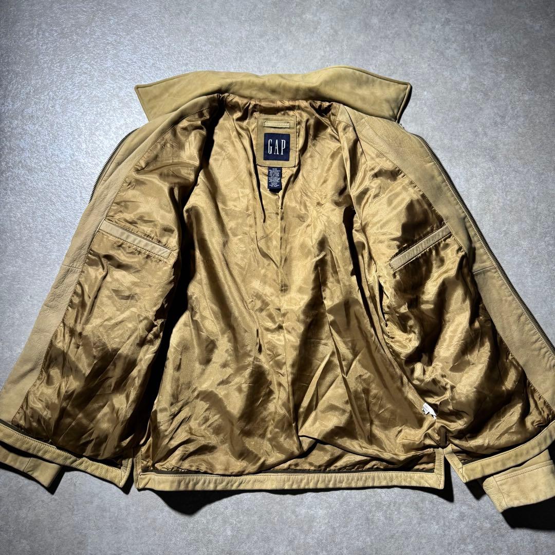 2003 00’s OLD GAP vintage leather jacket