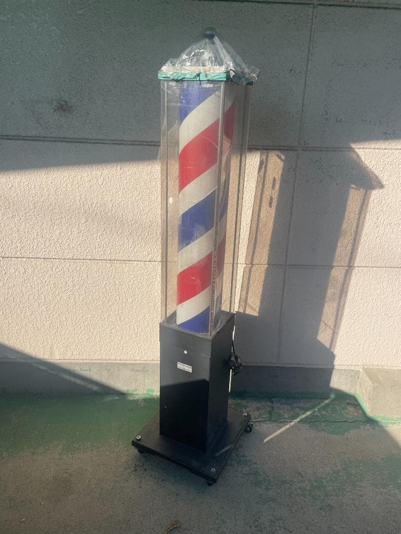 【動作OK】床屋　サインポール　理容室　理髪店　リユース品　関西サイン