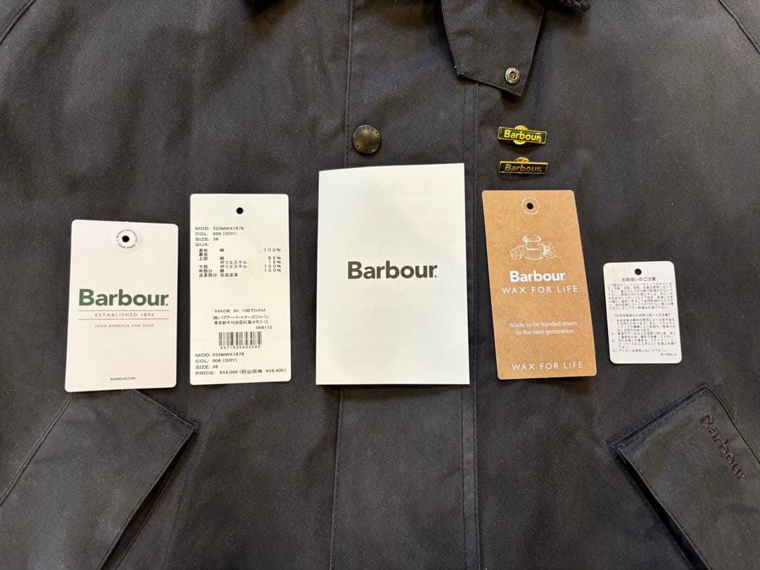 Barbour Transport 38\" グレー