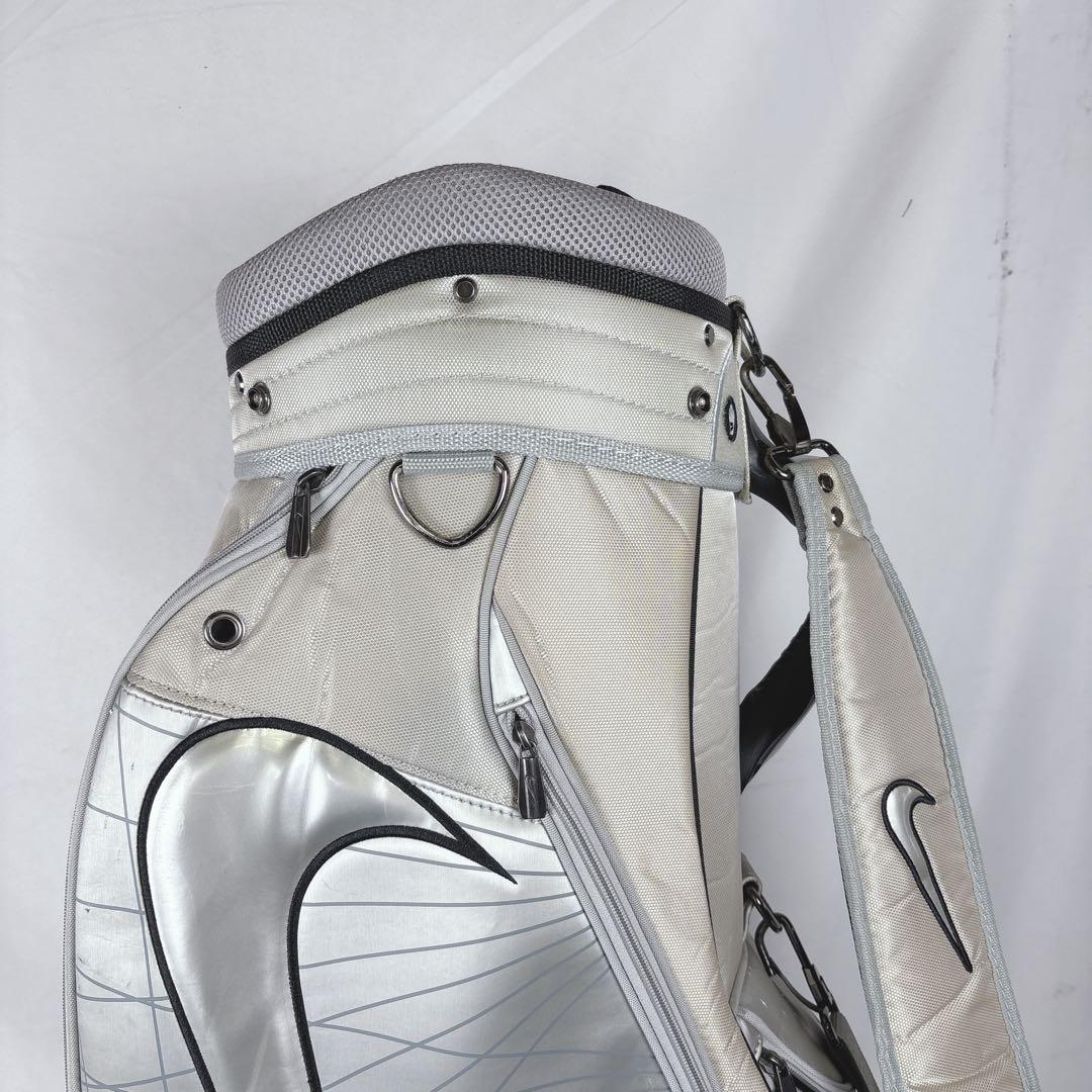 ナイキゴルフ NIKE GOLF キャディバッグ ゴルフバッグ 6分割 シルバー