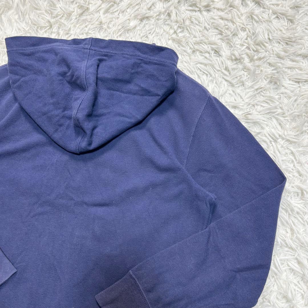 Y2K グランジ ポロバイラルフローレン ジップパーカー ビッグポニー ネイビー