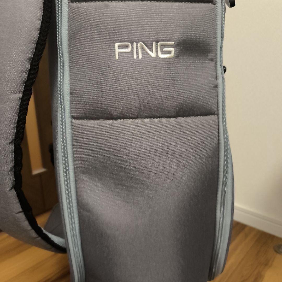 PING グレー キャディバッグ