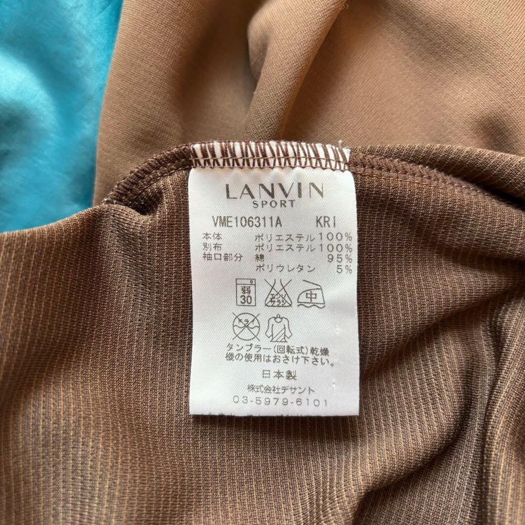 LANVIN SPORT ランバンスポール 長袖ハーフジップシャツ サイズ38