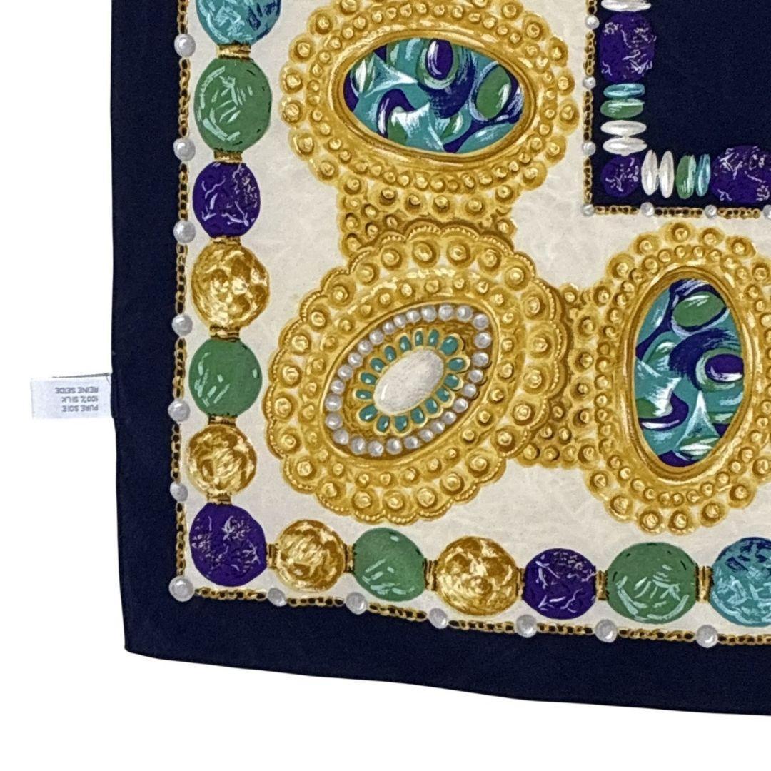 極美品✨Christian Dior シルク スカーフ ストール イタリア 宝石