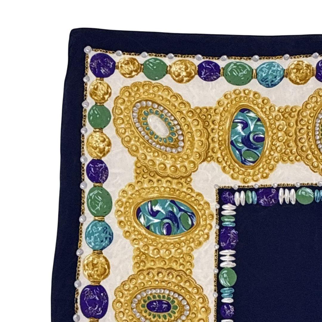 極美品✨Christian Dior シルク スカーフ ストール イタリア 宝石