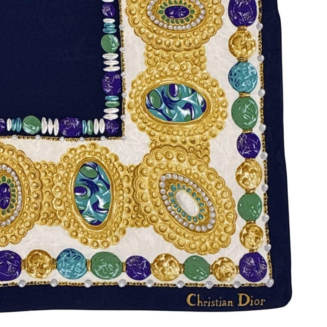 極美品✨Christian Dior シルク スカーフ ストール イタリア 宝石