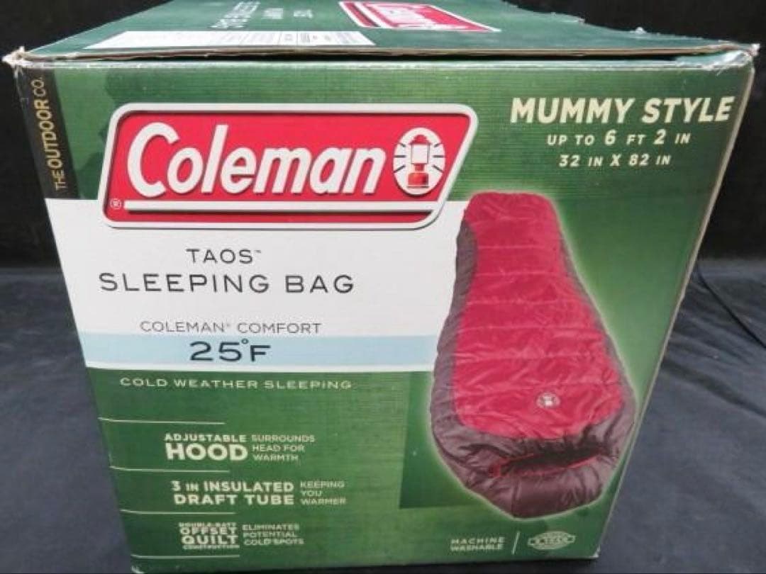 Colemanコールマン 寝袋 シュラフ　マミー型　災害対策　車中泊　新品未開封