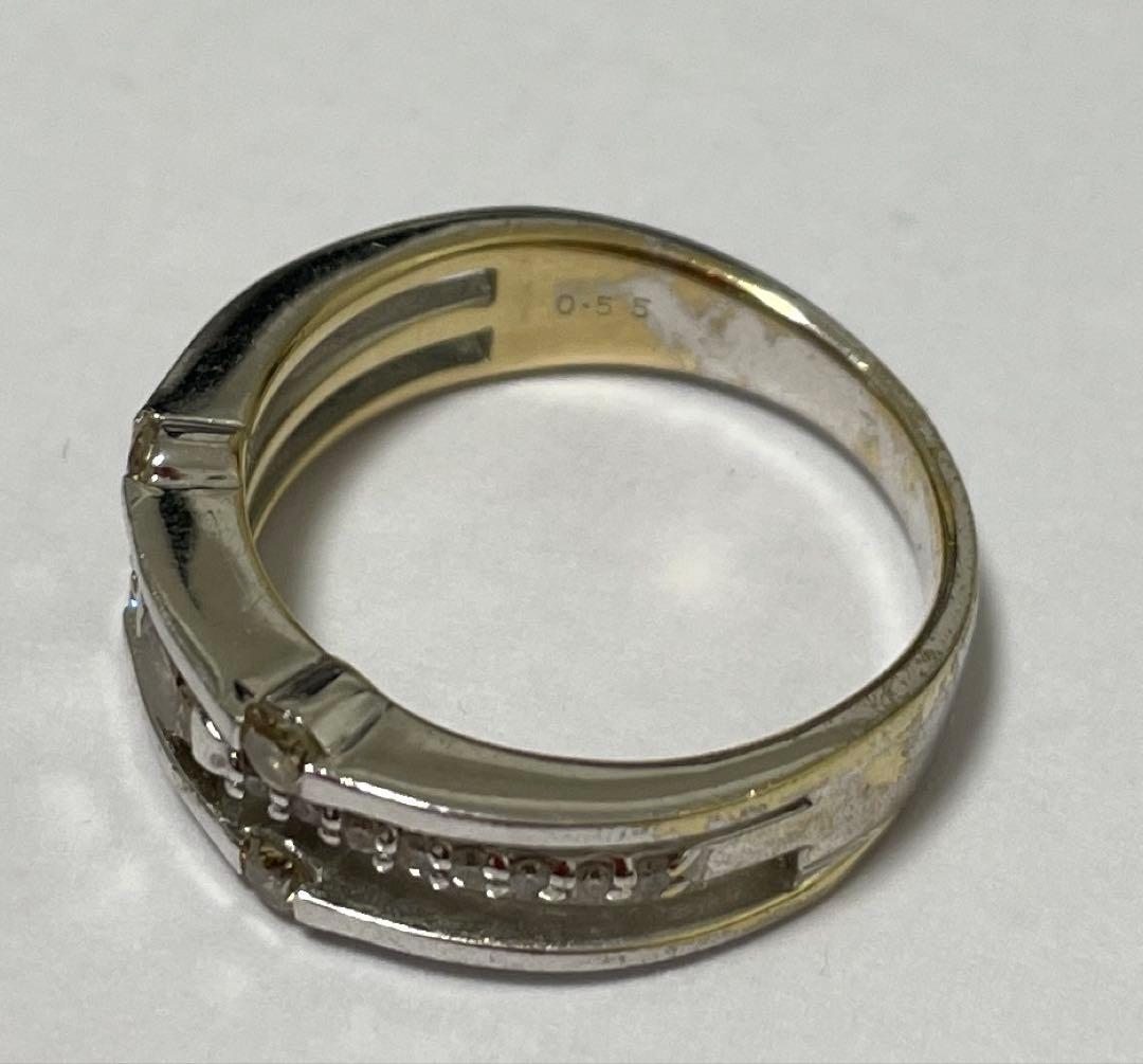 18KWG 指輪　0.55ct