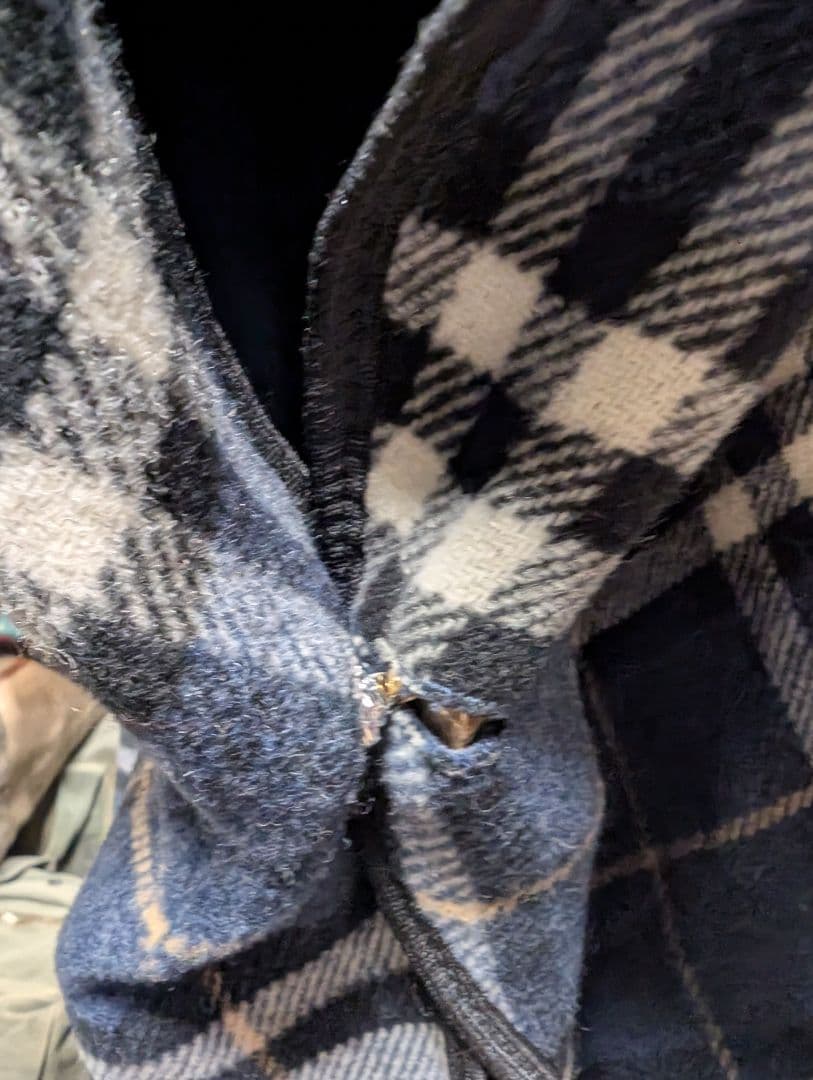 David Barry London リバーシブル ポンチョ ケープコート